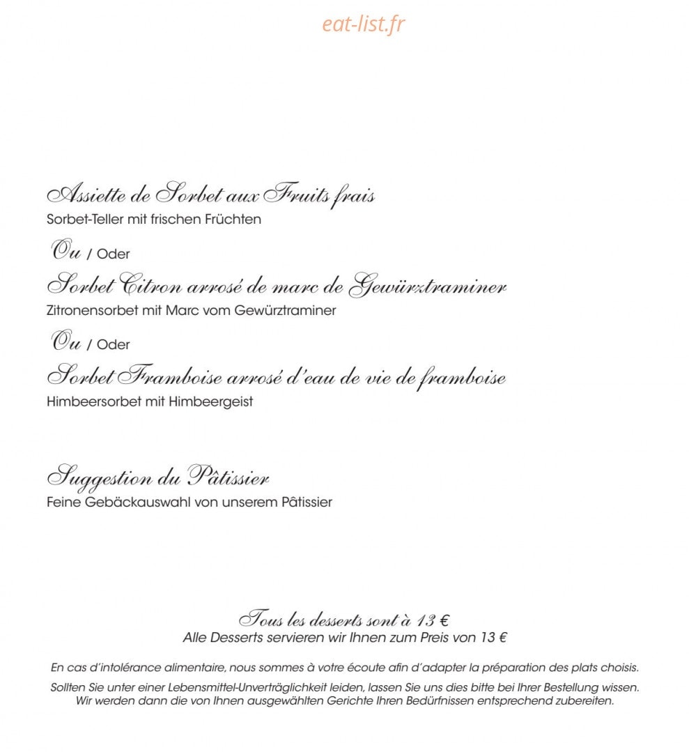 A l'Aigle d'Or — carte page 6