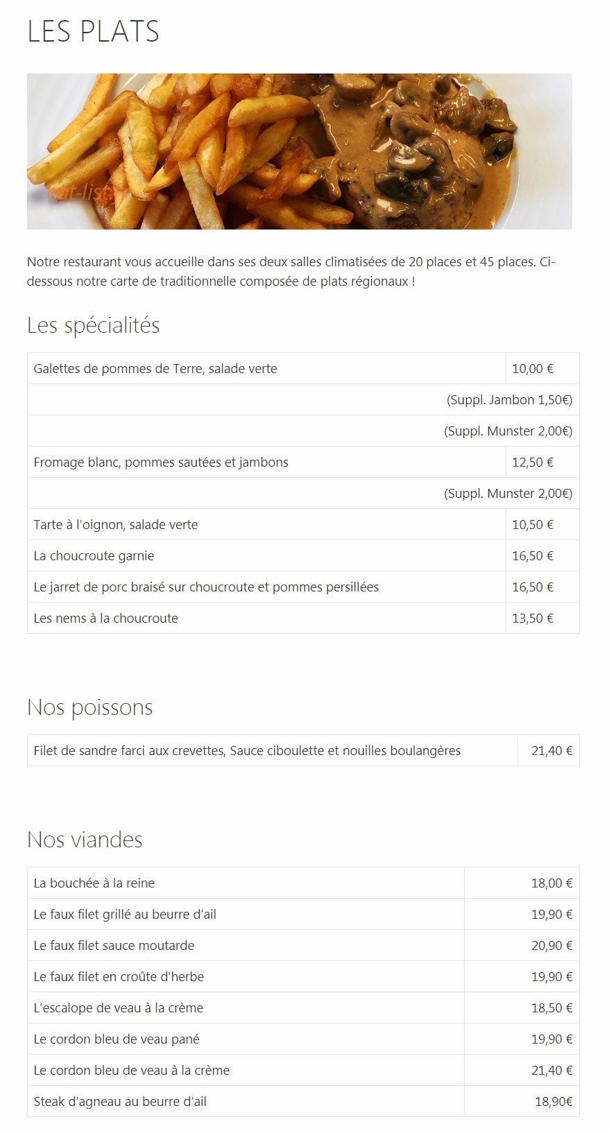 A la couronne — carte page 3