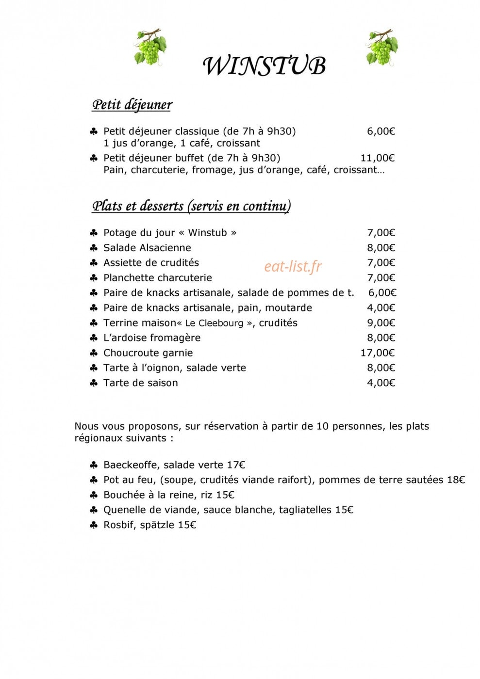 Le Cleebourg — carte page 7