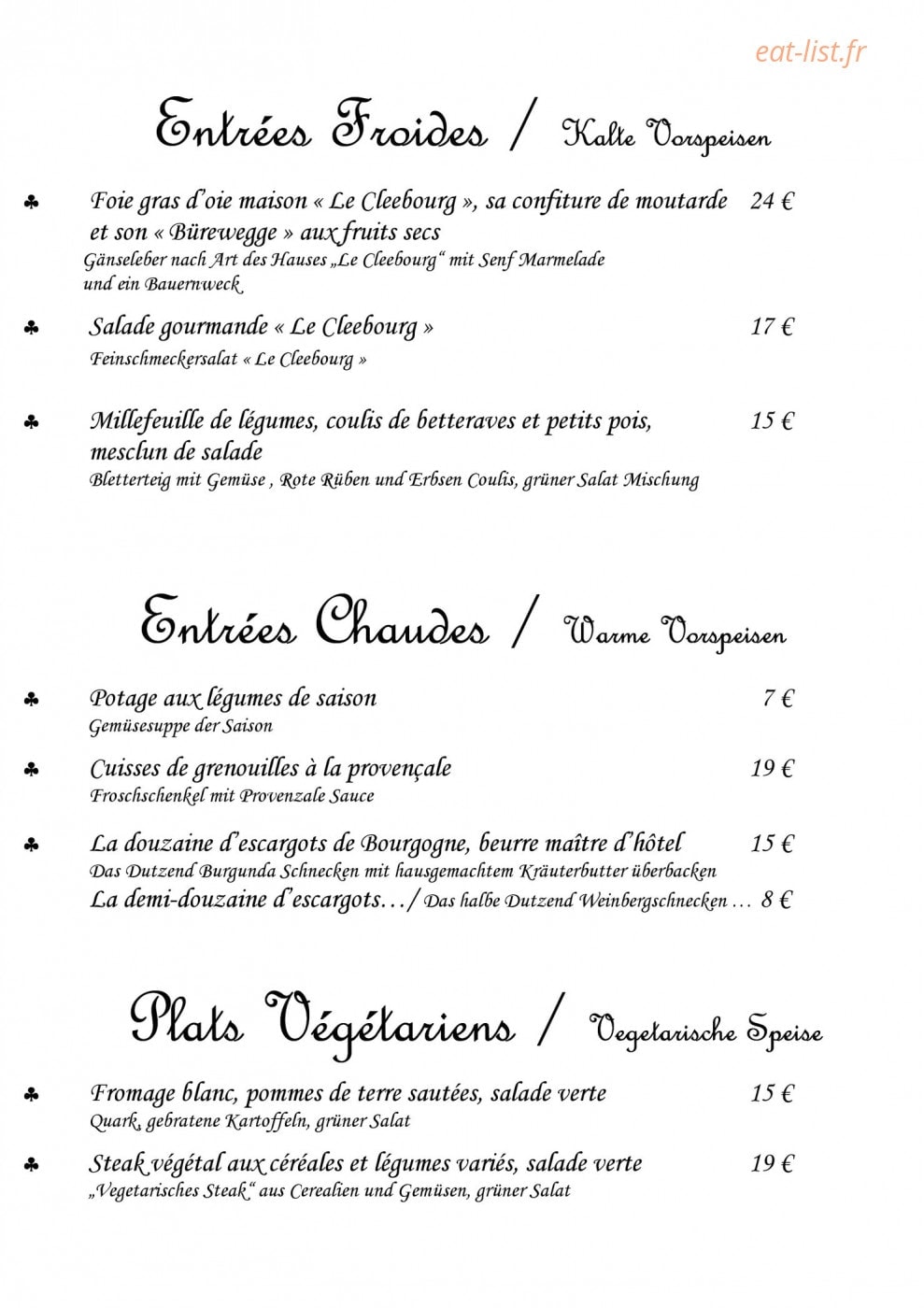Le Cleebourg — carte page 1