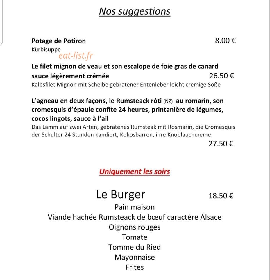 Au Tonneau Fleuri — carte page 4