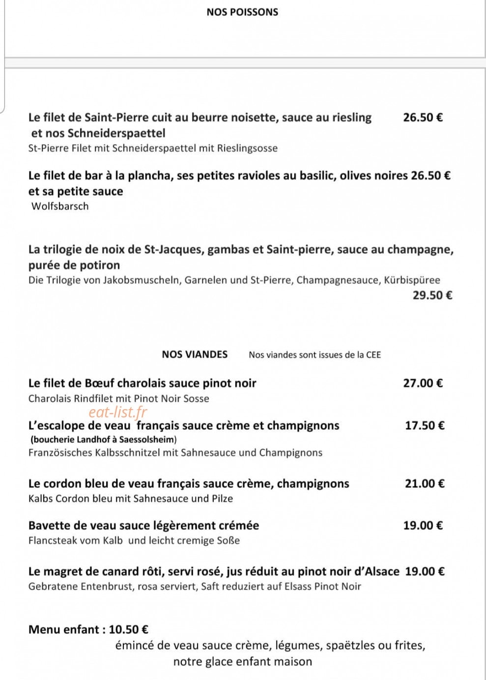 Au Tonneau Fleuri — carte page 2