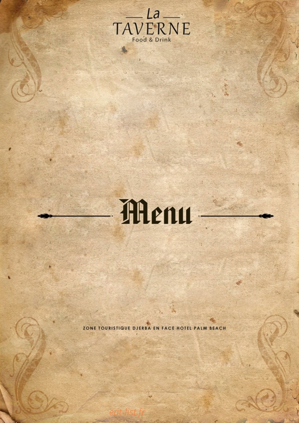 La Taverne — carte page 1