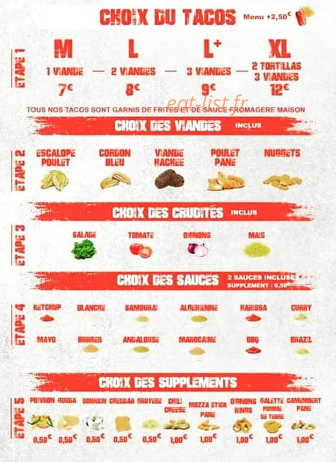 Amos Tacos — carte page 2