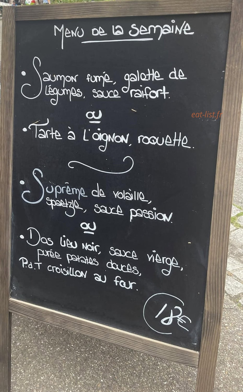 Au Cerf — carte page 1
