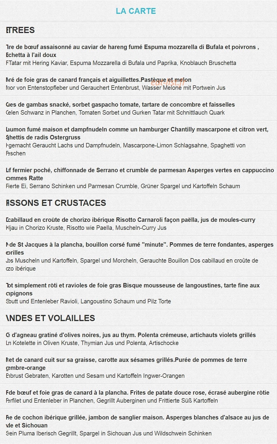 Au Pont M — carte page 2