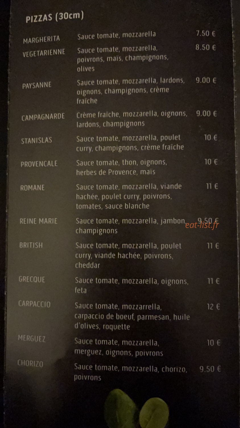 Wizzo pizza fabrik — carte page 2