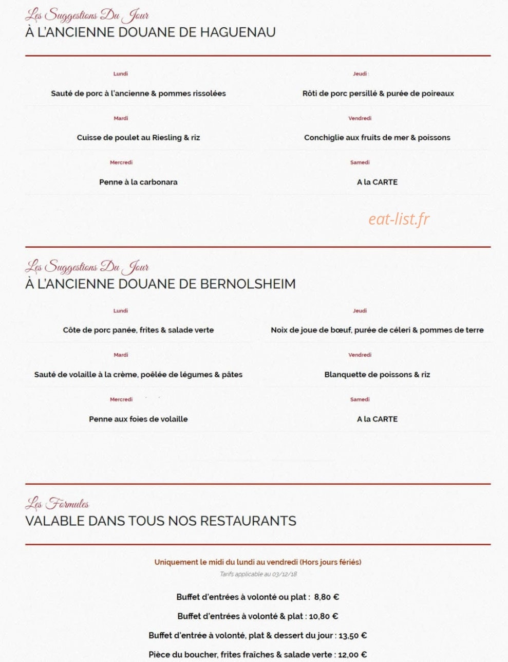 L'Ancienne Douane — carte page 7
