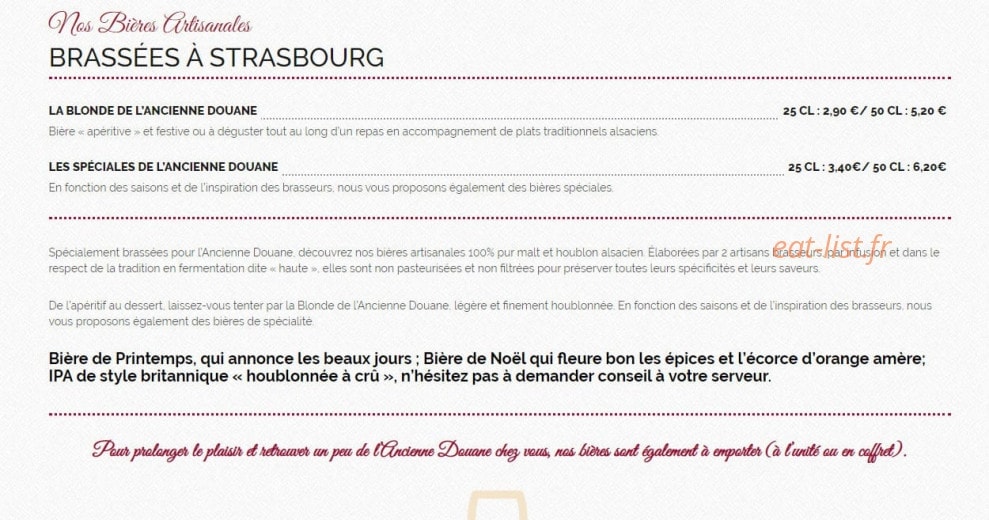 L'Ancienne Douane — carte page 6