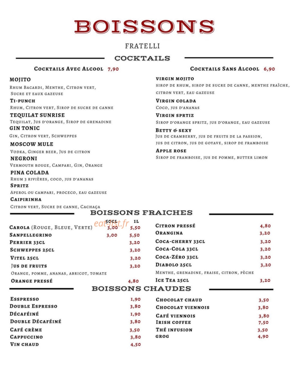 Fratelli — carte page 5