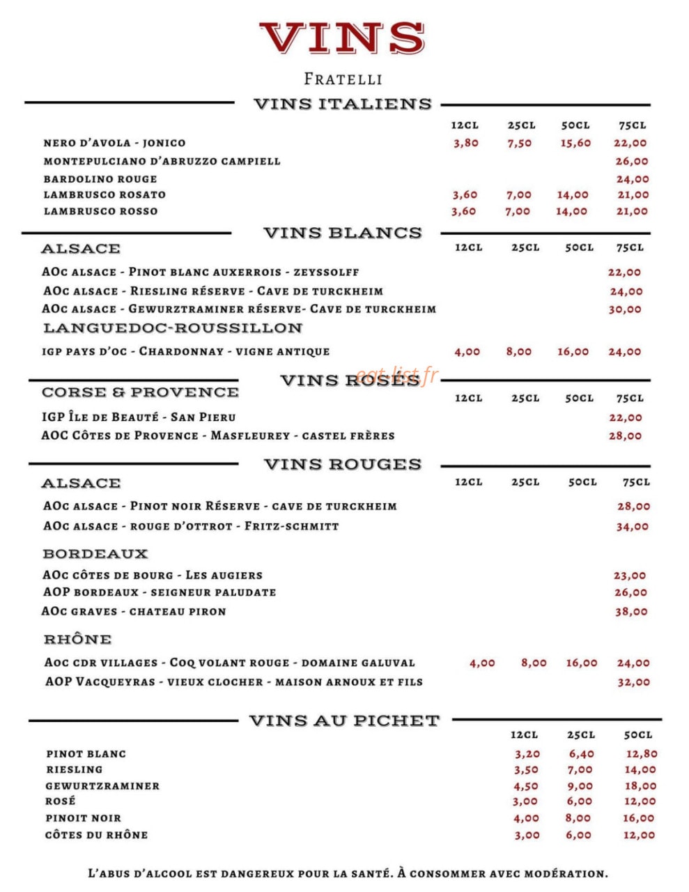 Fratelli — carte page 7