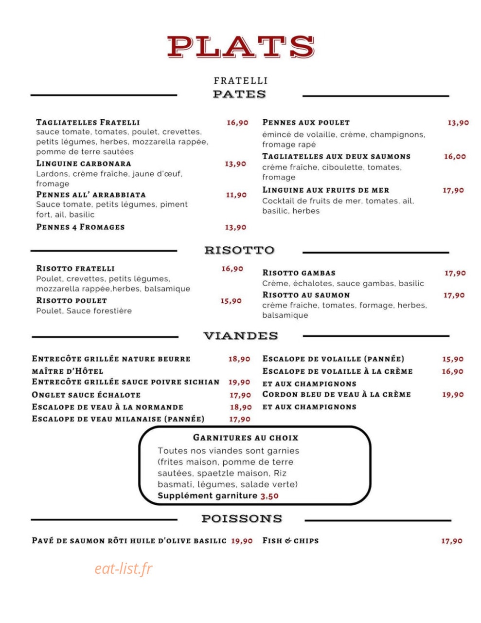 Fratelli — carte page 3