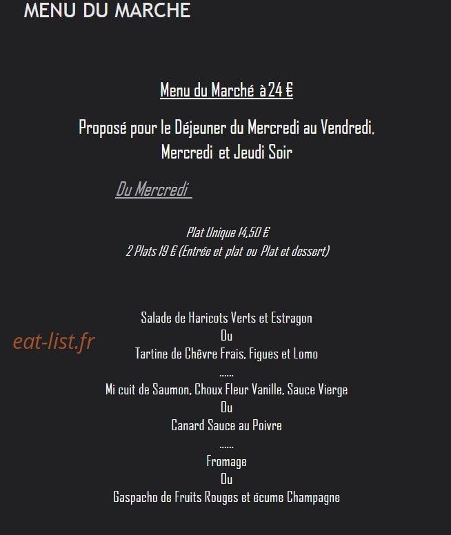 L'Atelier du Boeuf — carte page 2