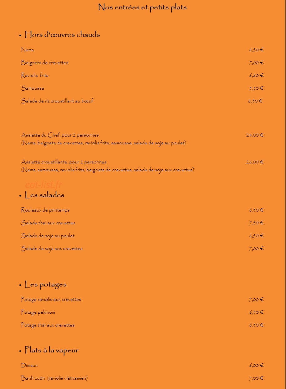L'Orchidée — carte page 3
