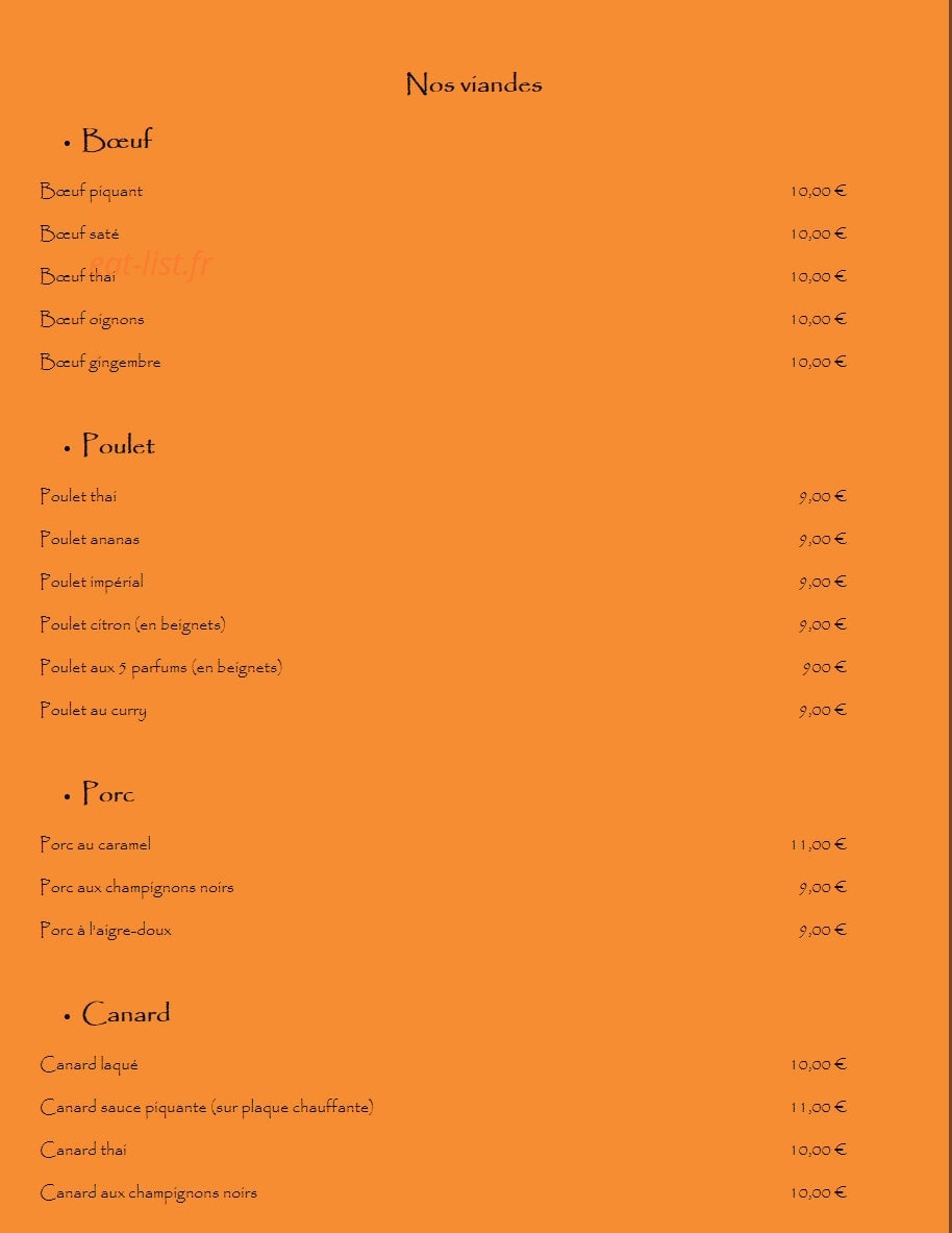 L'Orchidée — carte page 4