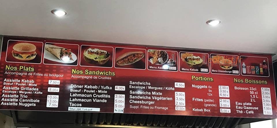 Nice Kebab — carte page 1