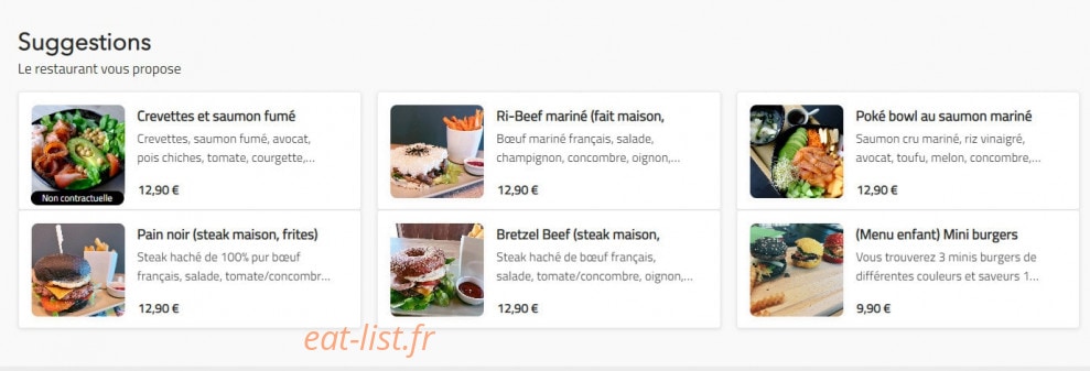 Ri-Burger — carte page 1