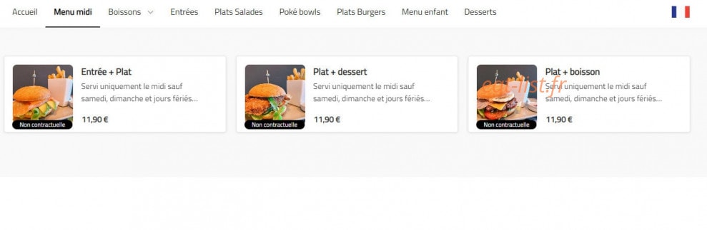 Ri-Burger — carte page 2
