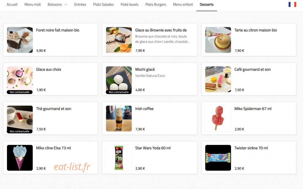 Ri-Burger — carte page 8