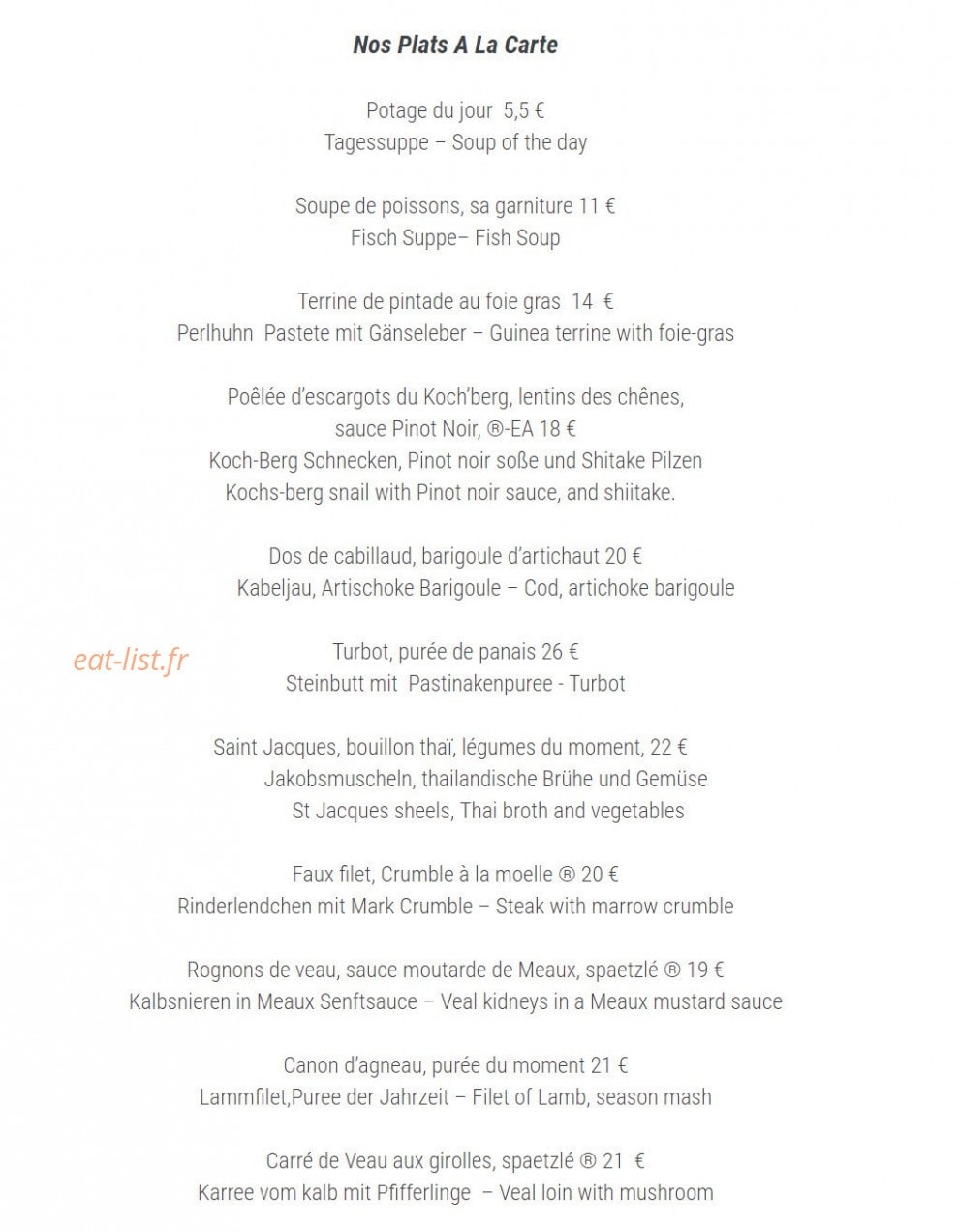 A l'Etoile — carte page 2