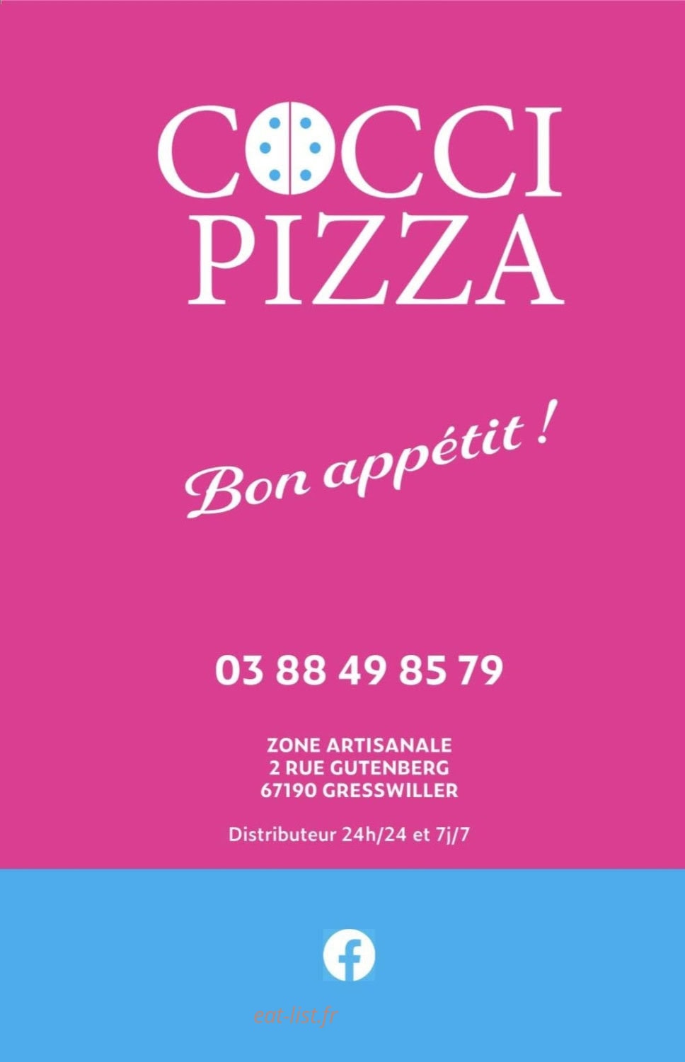 Carte et menu Cocci Pizza