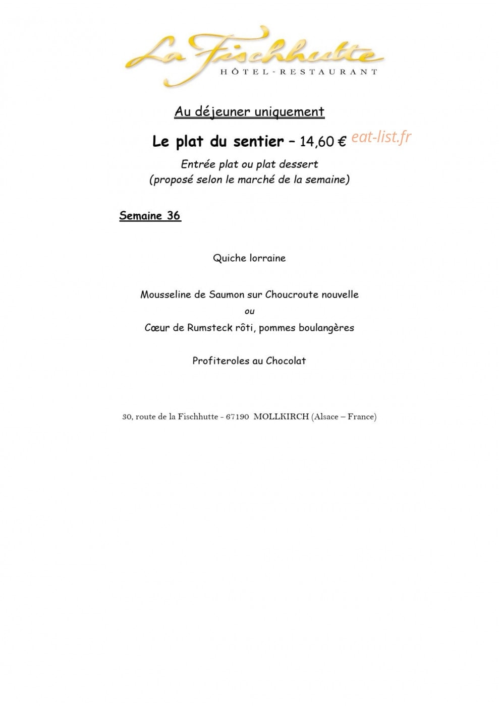 La Fischhutte — carte page 4