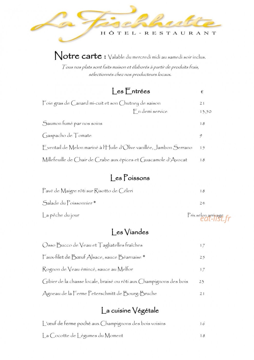 La Fischhutte — carte page 1