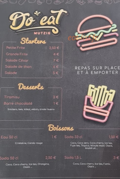Do Eat — carte page 2