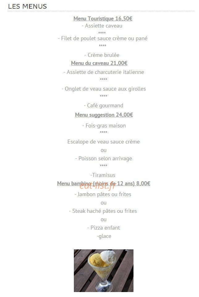 Le Caveau de Mutzig — carte page 4