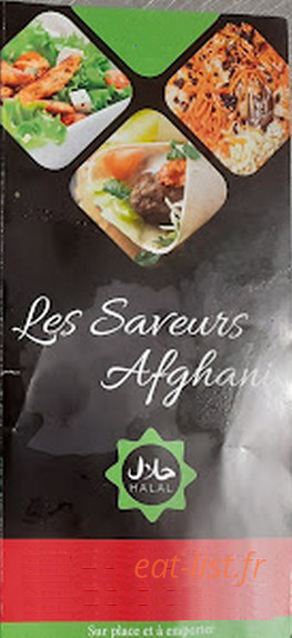 Les Saveurs Afghani — carte page 1