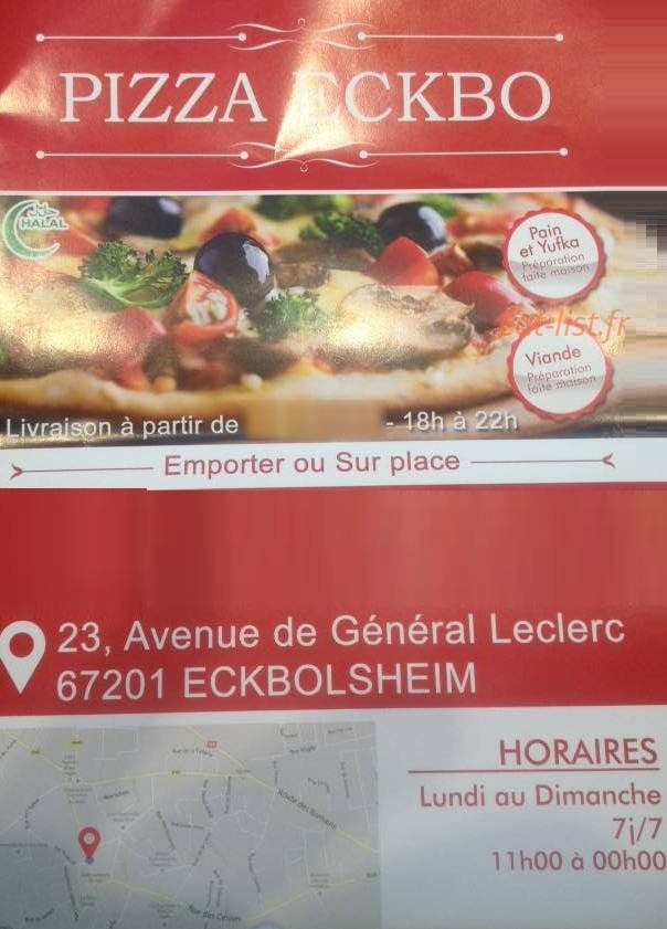 Pizza Eckbo — carte page 1