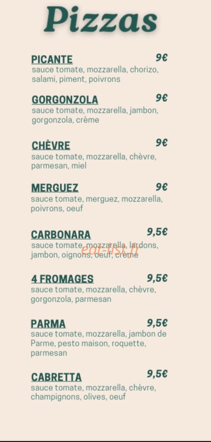Proper Pizza — carte page 3