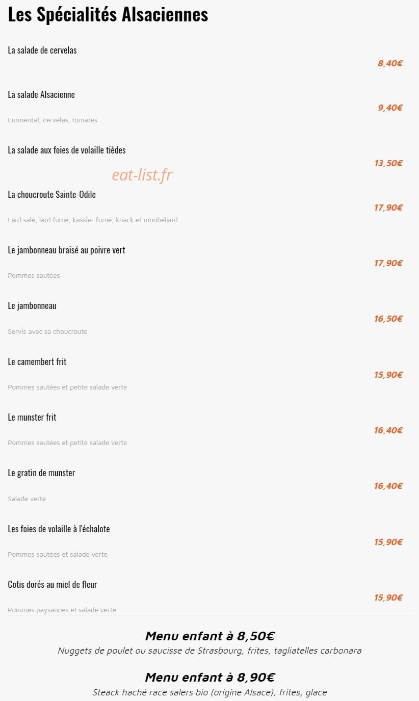 Le Marronnier — carte page 4