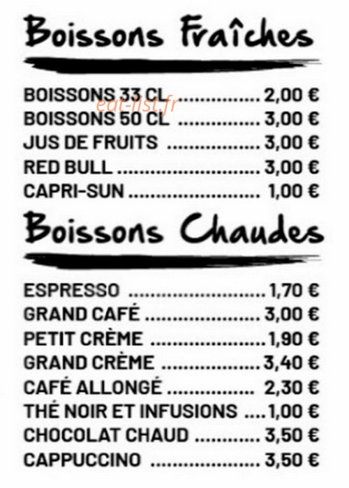 Doner kebab Ali Baba — carte page 2