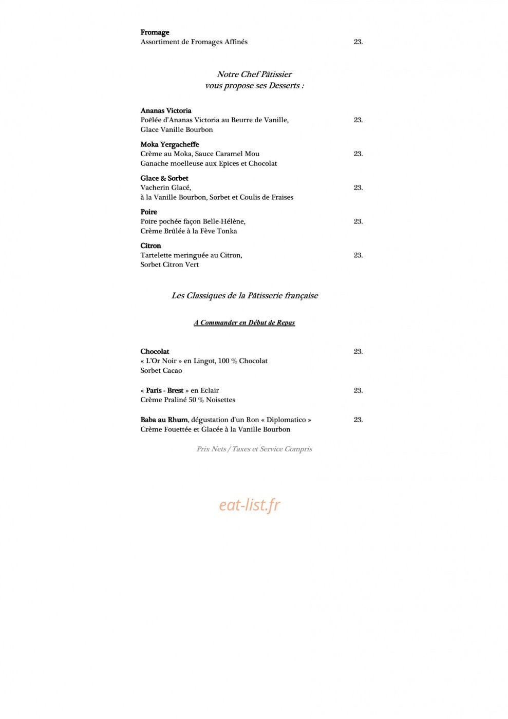 La Fourchette des Ducs — carte page 3