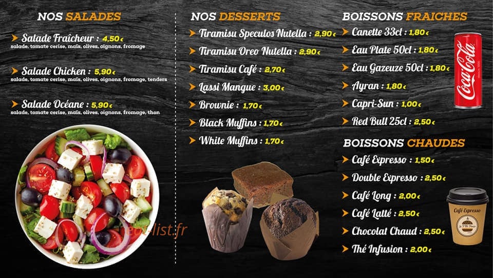 La p'tite pause — carte page 5
