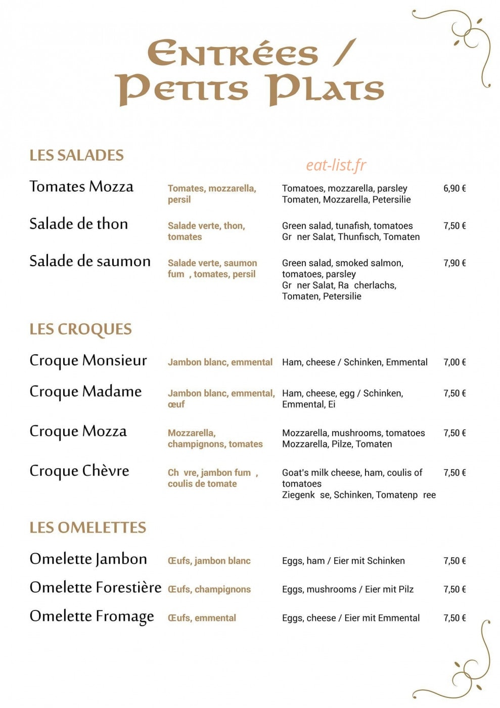 La Suzette — carte page 2