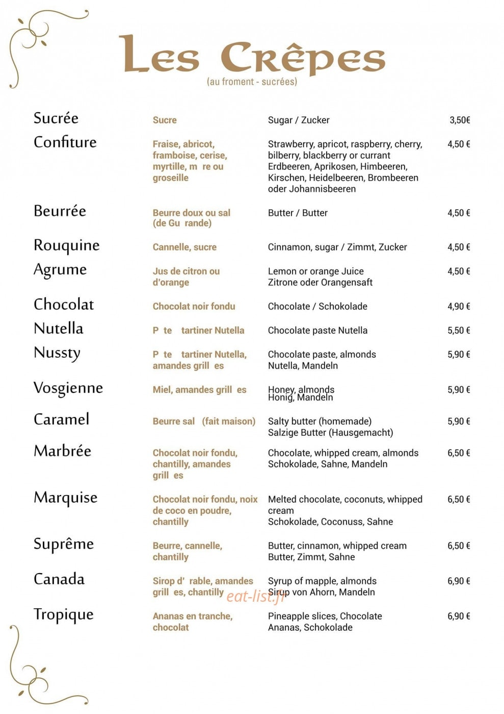 La Suzette — carte page 5