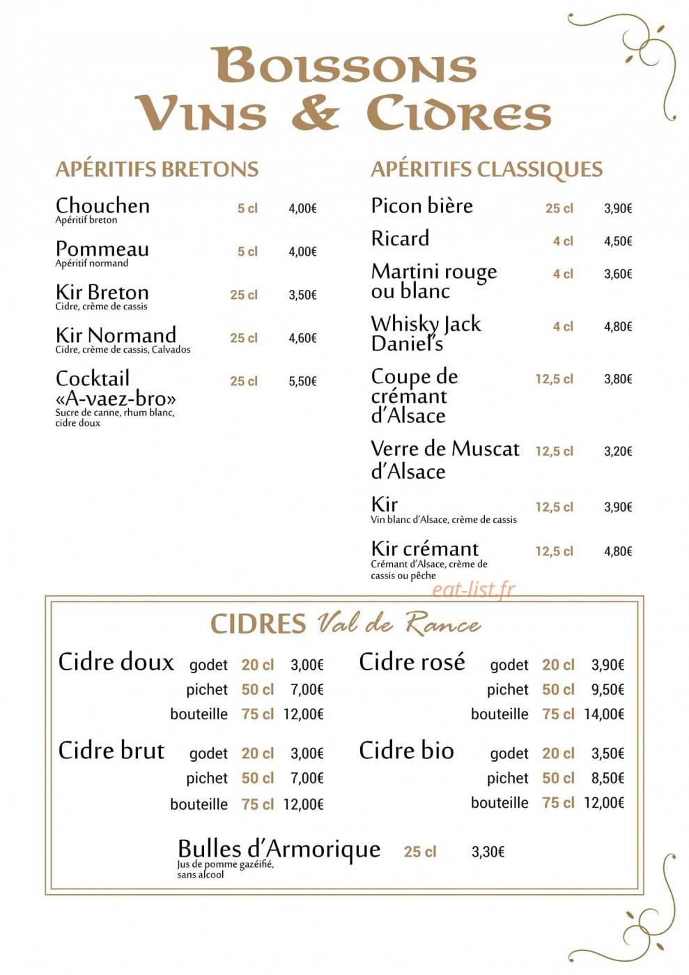 La Suzette — carte page 8