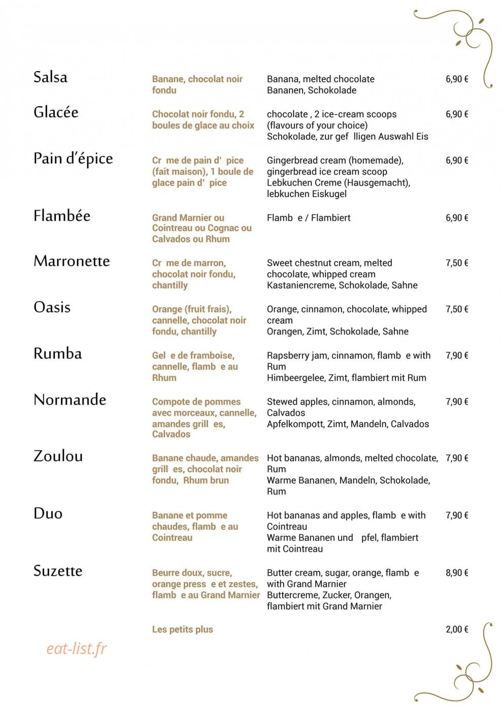 La Suzette — carte page 6