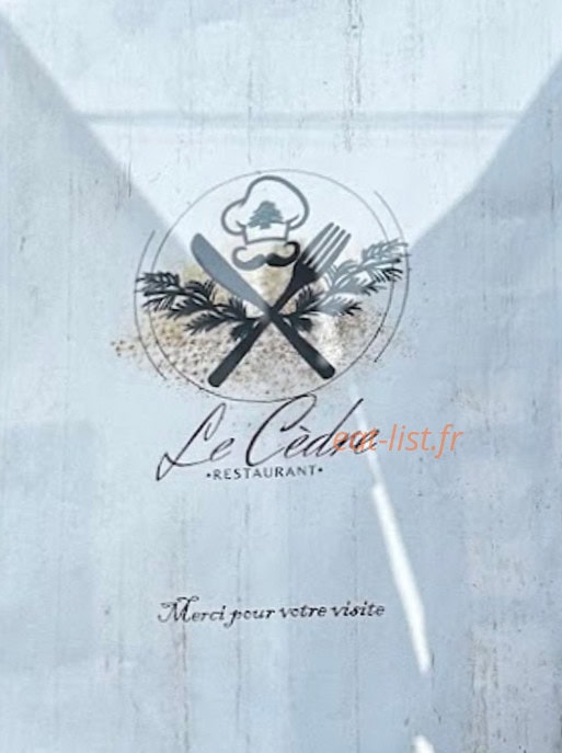 Le Cèdre du Liban — carte page 1