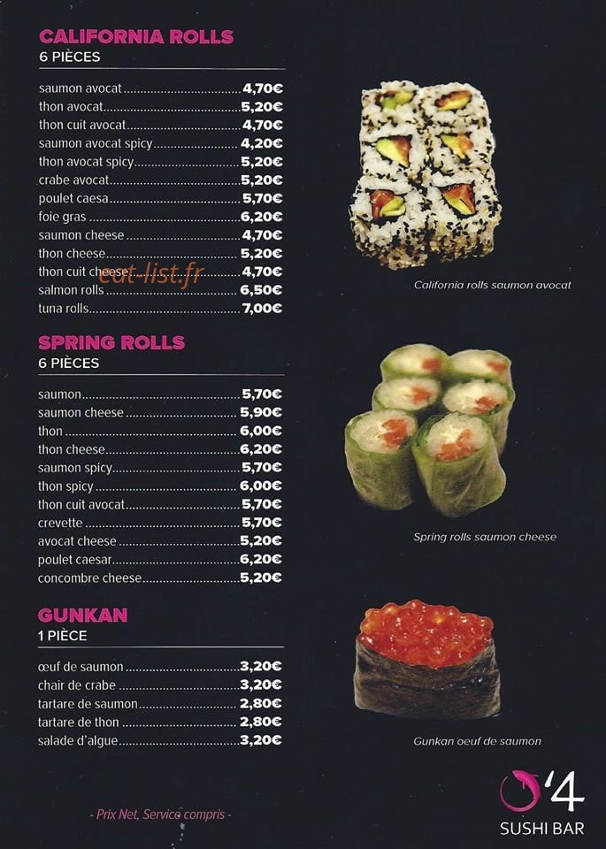 O'4 Sushi à Obernai - menu et photos
