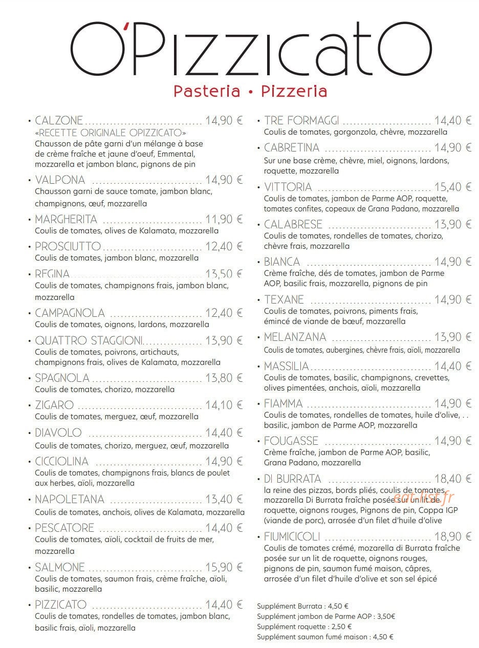 O’Pizzicato — carte page 2