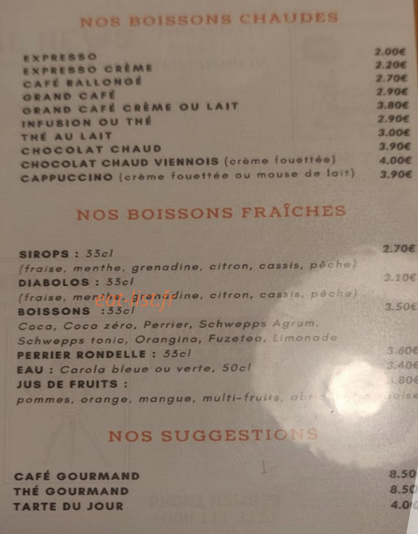 Pause Crêpe — carte page 2