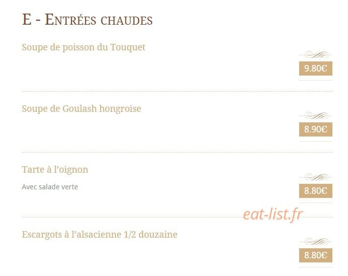 Restaurant La Halle Aux Blés — carte page 6