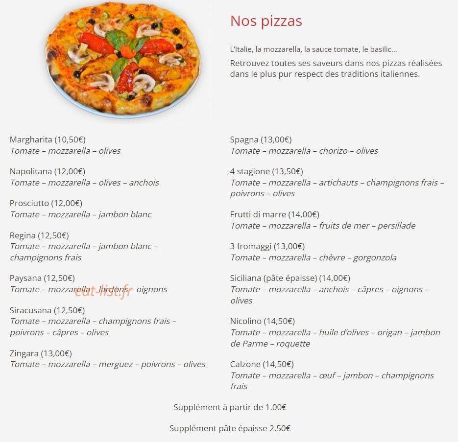 Chez Nico — carte page 3