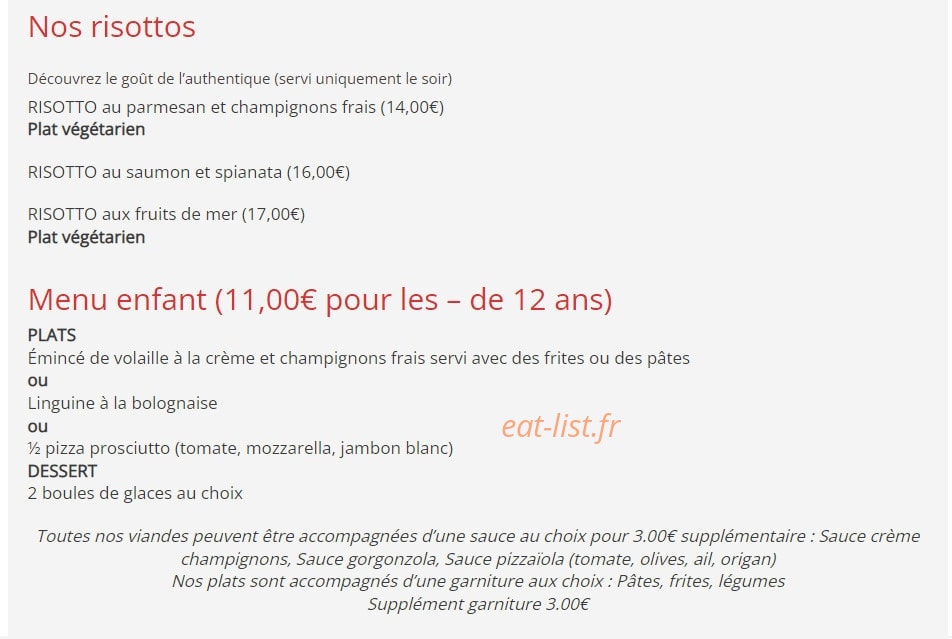 Chez Nico — carte page 6