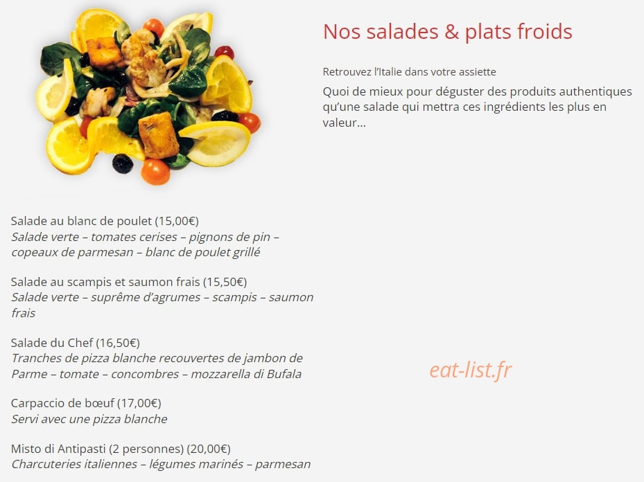 Chez Nico — carte page 2