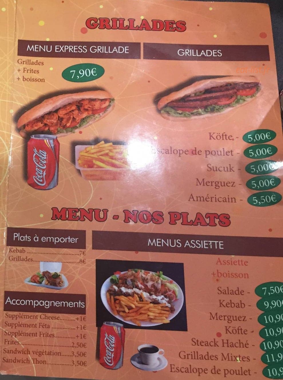 Mr kebab — carte page 3