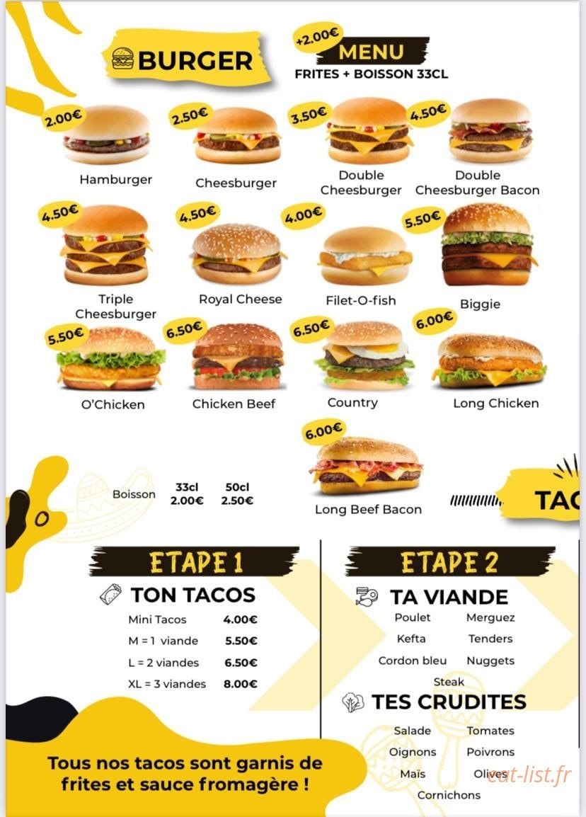 Ô Saveurs — carte page 3